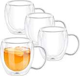 Wilmax Double Wall Mug 4er Set 500 ml hitzebeständiges Glas WL‑888749/A4